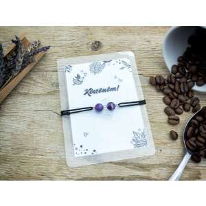 Köszönöm Ametiszt Angyal Karkötő Köszönő Kártyával - Nőknek