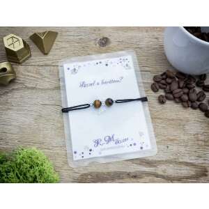 Leszel a barátom tigrisszem angyal karkötő az R.M.ékszertől kártyával - Nőknek