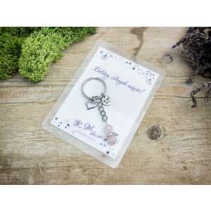 Boldog Anyák napját kulcstartó rózsakvarccal 70173714 - Ajándék kulcstartó