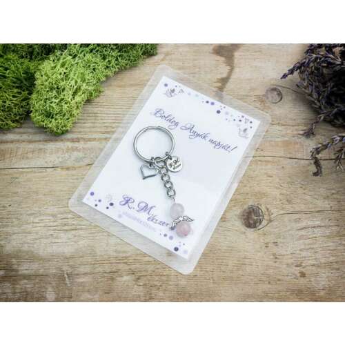 Boldog Anyák napját kulcstartó rózsakvarccal 70173714