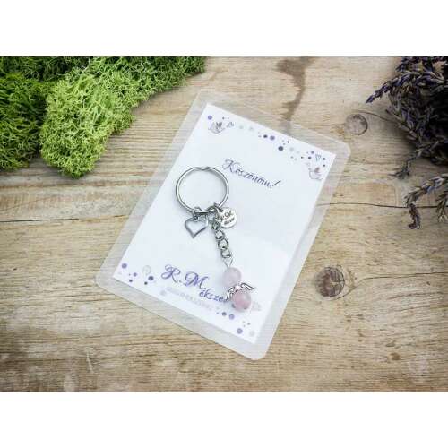 Köszönöm kulcstartó rózsakvarccal 86972611