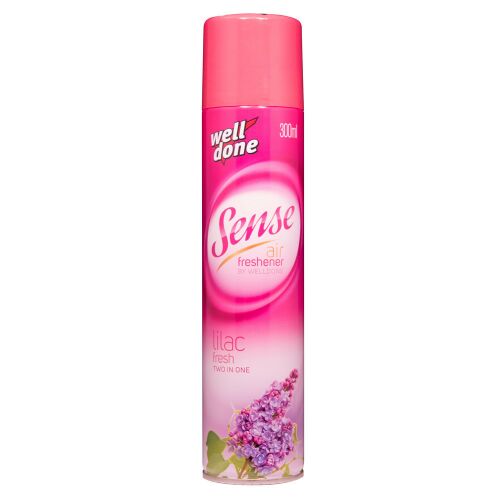 Well Done Sense Lilac Fresh légfrissítő spray 300ml, tartós virágillatot biztosít otthoni és irodai szagsemlegesítéshez - Légfrissítő