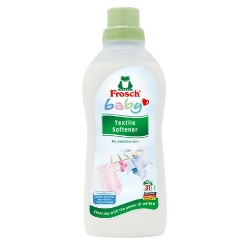 Frosch Öblítő Baby 750ml, kamilla kivonattal érzékeny bőrre, növényi alapú öblítőszer, 31 mosásra elegendő - Öblítő