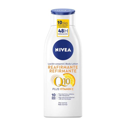 Nivea Q10 Plus C-vitamin bőrfeszesítő testápoló, 400ml, normál bőrre, 48 órás hidratálás és feszesebb bőr 10 nap alatt - Nivea