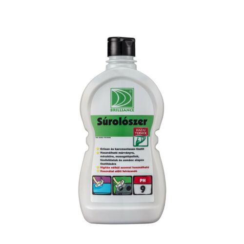 Brilliance súrolószer 500ml flakon karcmentes tisztításhoz márvány, mészkő, mosogató, fém és zománcfelületekre, pH 9 - Súrolószer