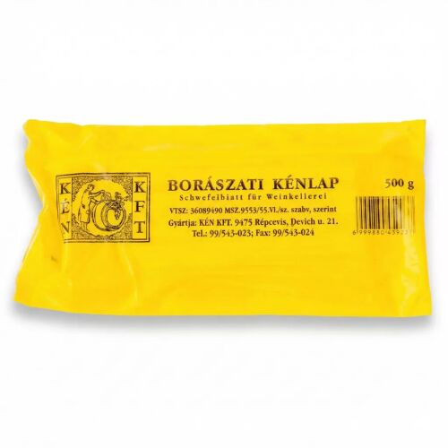 Kénlap INKA 1/2 kg-os kénlap borászati és pincetisztító célra, sárga csomagolásban 