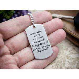 Téged választottalak Anyukámnak acél medálos kulcstartó 87737978 - Ajándék kulcstartó