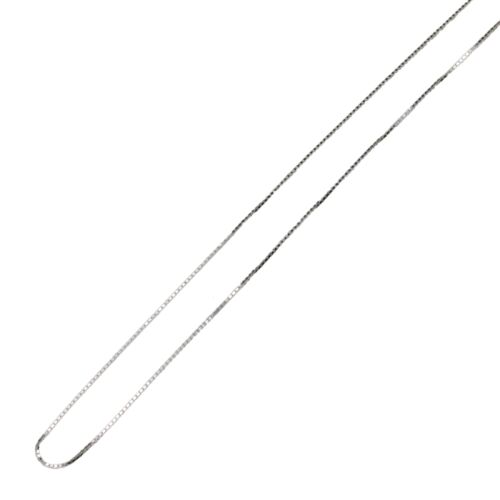 Ezüst lánc balti borostyán ékszerekhez, finom 925 sterling ezüst doboz fonatú lánc, 50 cm hosszú, női nyakláncokhoz. - Női nyaklánc