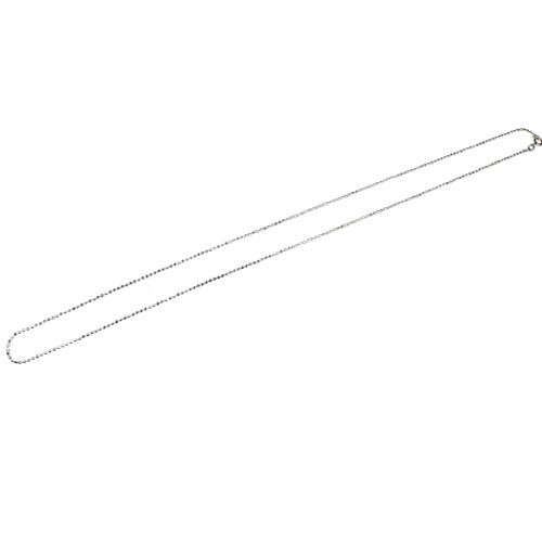 Ezüstlánc - Sterling ezüst nyaklánc finom gömb kialakítással, 55 cm hosszú, 925 ezüst kapocs, ideális mindennapi viseletre vagy medál alapnak - Női nyaklánc