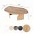 Hanah Home Coffee Table Sapphire Oak Rock - Sapphire Oak 164357743