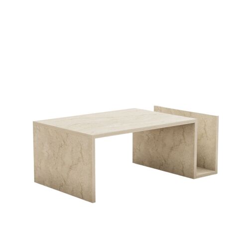Hanah Home Coffee Table Travertine Memo - Travertine 164358783 - Dohányzóasztal