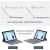 Bluetooth-billentyűzet kompatibilis a Surface Go 3 2021/Surface Go 2 2020/Surface Go 2018 készülékekkel, vezeték nélküli, beépített akkumulátorral, szürke 164363925