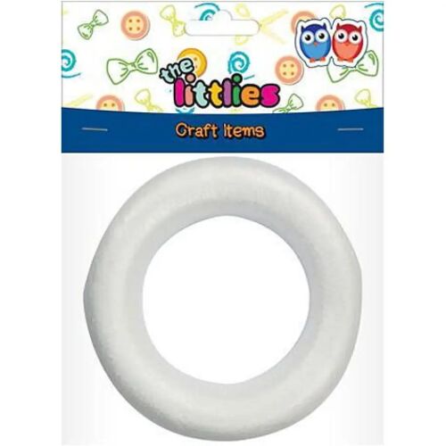Hungarocell koszorú dekorációs alap 25cm, karácsonyi és kézműves dekorációkhoz, csomagolás nélkül, The Littlies Craft Items márka - Koszorú alap