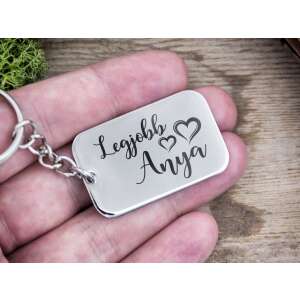 Legjobb Anya acél medálos kulcstartó 87445626 - Ajándék kulcstartó