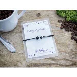 R.M. ékszer Boldog Anyák napját ónix angyal karkötő kártyán, Anyák napi ajándék - Nőknek