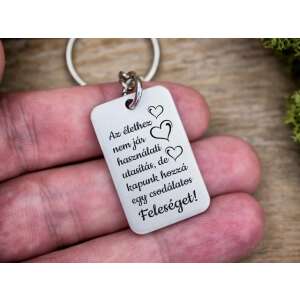Csodálatos Feleséget acél medálos kulcstartó 78143131 - Ajándék kulcstartó
