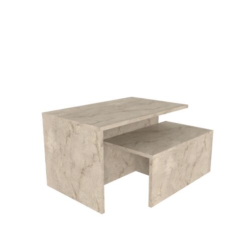 Hanah Home Fészekasztal (2 darabos) Travertine Twins - Travertin 164457268 - Dohányzóasztal
