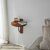 Hanah Home Fali polc Chesnut Black Reve - Gesztenye, Fekete 164458063