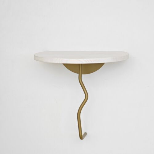 Hanah Home Fali polc Gold White Leo - Arany, Fehér