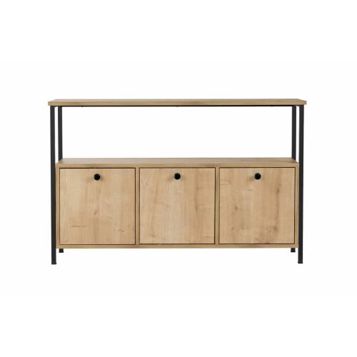 Hanah Home Black Solace konzolasztal - Tölgy, Fekete 164458326 - TV és médiatároló bútor