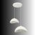 Opviq Chandelier White Luna-40-50-T-Nua 164459413