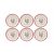 Hermia Dessert Plate Set (6 Pieces) Multicolor Xmas Leaf 164459446