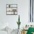 Hanah Home Fali polc fekete dió, napraforgó design 164460306
