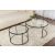 Hanah Home Coffee Table Set Black Black-Transparent-80-60 164461286