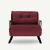 Atelier Del Sofa 1 üléses kanapéágy Sando egyszemélyes - Bordó 164464412