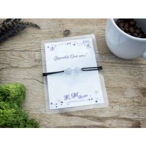 Szeretlek Óvó néni kalcedon angyal karkötő üdvözlőlappal, R.M. Ékszer - Nőknek