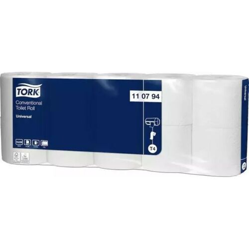 Tork toalettpapír T4 kistekercses Universal - 2r., fehér, 32,5m/tek, 250 lap, 10tek/csg, 7csg/karton