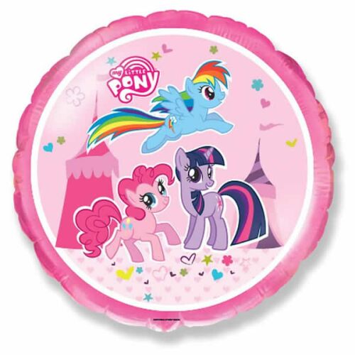 Fólia lufi, kerek, My Little Pony, csomagolt, 45cm