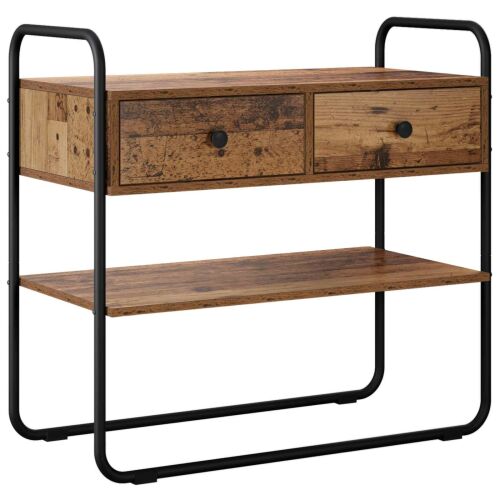 vidaXL Konzolasztal Antik Fa 100 x 40 x 75 cm Szerelt Fa