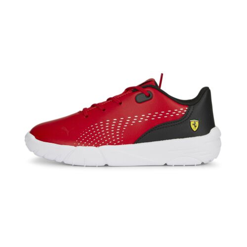 Puma FERRARI DRIFT CAT DECIMA AC PS gyerekcipő piros-fekete színben, szögből nézve - Utcai - sport gyerekcipő