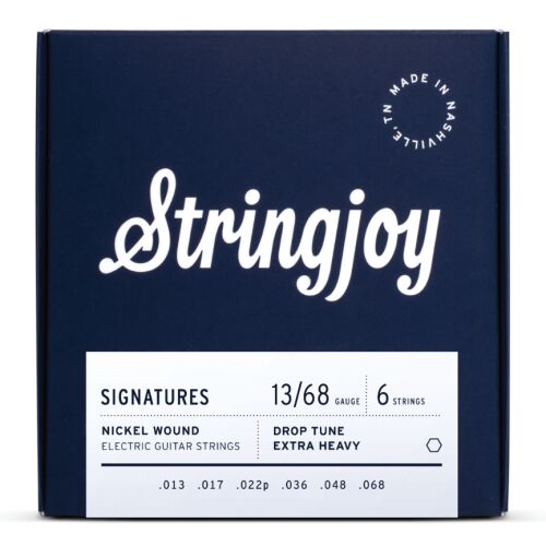 Stringjoy DRP13 elektromos gitárhúrok SIGNATURES 13-68 vastagságú, nikkelezett, extra vastag drop hangoláshoz, csomagolásban - Hangszer