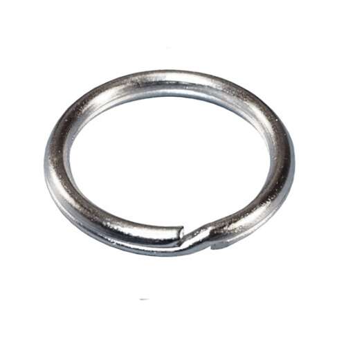 Nikkelezett kulcskarika, 20/16 mm, 10 db