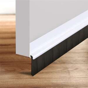 Fehér öntapadó ajtószigetelő kefe, 1 méter hosszú - Tömítőszalag