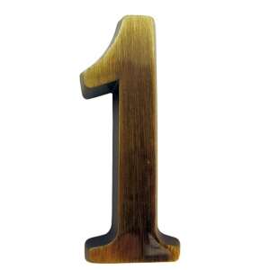 Antik Házszám - 1-es - Öntapadós - 4,5cm