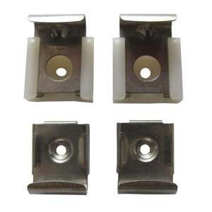 Tükörtartó konzolok rozsdamentes acélból, 4 darabos készlet, tükör rögzítő készlet - Szaniter rögzítő készlet