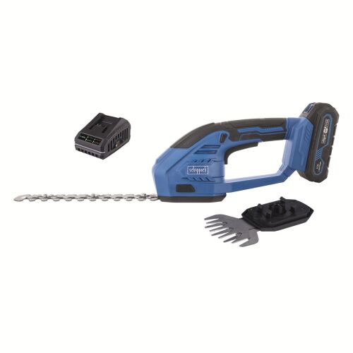 Scheppach C-HTGS200-X-SET S IXES 20V akkus fű- és bokornyíró olló (2Ah akkuval és 2,4A töltővel) 164664032 - Sövényvágó