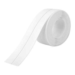 JKH SZANITER öntapadós szigetelő szegély, fehér, 240cm x 4cm, fürdőszobák, konyhák és egyéb helyiségek hézagjainak tömítésére - Tömítőszalag