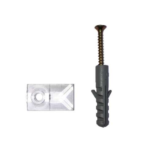 Tükörleszorító műanyag áttetsző (4 db) 3960091