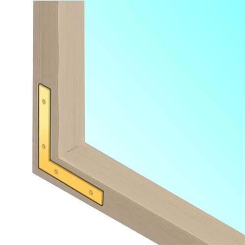 Ablakszegletvas erős 70 x 70 x 12 / 1,8 mm horganyzott, 3254169