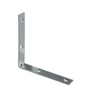 Galvanizált sarokvas, 80 x 80 x 15 / 2 mm, 4 lyukkal, bútorokhoz és fafeldolgozáshoz - Sarokvas & Szegletvas