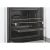 Belső nézet a Candy FCXNE828X WIFI beépíthető sütőről, több rácsot és egy sütőtálcát mutat teleszkópos síneken a könnyű hozzáférés érdekében