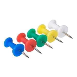 Színes műanyag parafaszegek (6 db) - Rajzszög