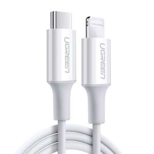 Cablu UGREEN USB-C la Lightning, alb, 1 metru - Apple Cabluri Lightning