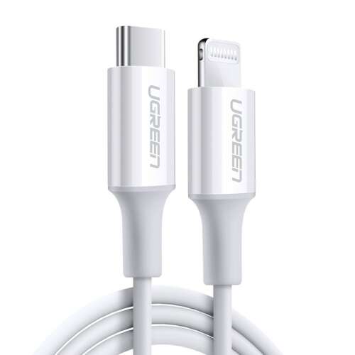 Kabel UGREEN USB-C do Lightning, białe, 1 metr