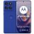 Kék Motorola Edge 60 Pro okostelefon elölről és hátulról, kiemelve a Motorola logót, a hármas kamera rendszert és az edge 60 PRO moto ai márkajelzést