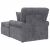 Fotel Loungba Szoknyával Sötétszürke 157 x 91 x 91 cm ARES 180071615